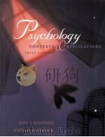PSYCHOLOGY:CONTEXTS & APPLICATIONS THIRD EDITION 1999 PDF电子版封面 JANE S.HALONEN AND JOHN W.SANT