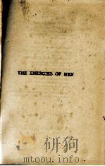 THE ENERGIES OF MEN 1933 PDF电子版封面