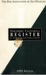 NORTHERN CALIFORNIA REGISTER OF EXPERTS AND CONSULTANTS 1992 EDITION（1991 PDF版）