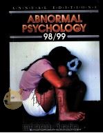 ABNORMAL PSYCHOLOGY 98/99 THIRD EDITION 1998 PDF电子版封面