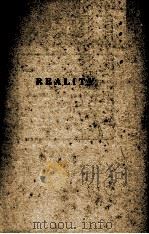 REALITY 1927 PDF电子版封面