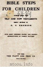BIBLE STEPS PDF电子版封面 H. G.EMERSON