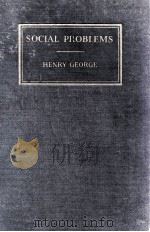 SOCIAL PROBLEMS（1939 PDF版）