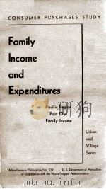 CONSUMER PURCHASES STUDY 1939 PDF电子版封面