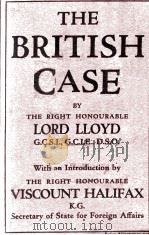 THE BRITISH CASE 1939 PDF电子版封面