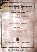REQUIREMENTS FOR CERTIFICATION OF TEACHERS . COUNSELORS LIBRARIANS . ADMINISTRATORS FOR ELEMENTARY S 1951 PDF电子版封面 ROBERT C. WOELLNER . M. AURILL