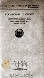 VOCATIONAL GUIDANCE   1914  PDF电子版封面     