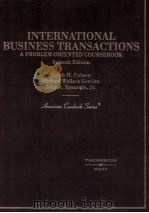 INTERNATIONAL BUSINESS TRANSACTIONS PDF电子版封面 0314152814