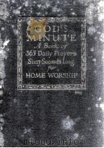 GOD'S MINUTE   1923  PDF电子版封面     