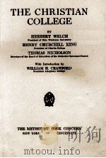 THE CHRISTIAN COLLEGE（1916 PDF版）