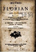 OEUVRES DE FLORIAN LES FABLES PDF电子版封面