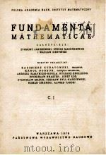 FUNDAMENTA MATHEMATICAE C.1 1978 PDF电子版封面
