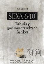 VACLAV ELZNIC SEX A-6/10 1957 PDF电子版封面