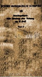 BONNER MATHEMATISCHE SCHRIFTEN NR. 15 BAND 2（1963 PDF版）