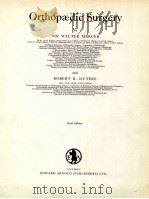 Orthopaedic Surgery PDF电子版封面