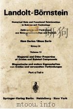 LANDOLT-BORNSTEIN GROUPPE III:CRYSTAL AND SOLID STATE PHYSICS VOLUME 12 SUPPLEMENT AND EXTENSION TO   1982  PDF电子版封面    K.-H.HELLWEGE UND A.M.HELLWEGE 