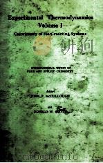 EXPERIMENTAL THERMODYNAMICS VOLUME I     PDF电子版封面     