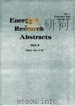 ENERGY RESEARCH ABSTRACTS PART 5（ PDF版）