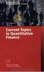 CURRENT TOPICS IN QUANTITATIVE FINANCE（ PDF版）