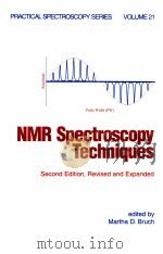 NMR SPECTROSCOPY TECHNIQUES VOLUME 21 PDF电子版封面 0824794508