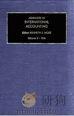 ADVANCES IN INTERNATIONAL ACCOUNTING VOLUME 6·1994（ PDF版）