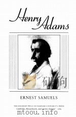HENRY ADAMS 1989 PDF电子版封面 067438735X