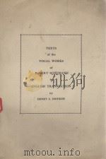TEXTS OF THE VOCAL WORKS OF ROBERT SCHUMANN IN ENGLISH TRANSLATION 1947 PDF电子版封面 HENRY S. DRINKER