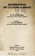 MATHEMATICAL RECREATIONS & ESSAYS（1956 PDF版）