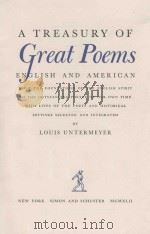 A TREASURY OF GREAT POEMS 1942 PDF电子版封面