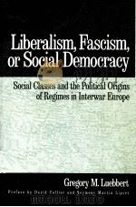 LIBERALISM FASCISM OR SOCIAL DEMOCRACY PDF电子版封面 0195066111