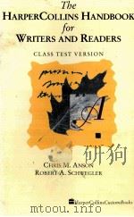 THE HARPERCOLLINS HANDBOOK FOR WROTERS AND READERS PDF电子版封面 067367570X CHRIS M ANSON