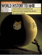 HARPERCOLLINS COLLEGE OUTLINE WORLD HISTORY TO 1648 PDF电子版封面 0064671232 WILLIAM J.HAMBLIN