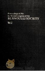 PROCEEDINGS OF THE OST WORLD CONGRESS OF THE BERNOULLI SOCIETY VOL.2（ PDF版）