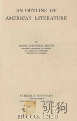 AN OUTLINE OF AMERICAN LITERATURE（1934 PDF版）