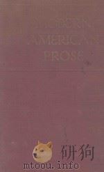 MODERN AMERICAN PROSE PDF电子版封面 CARL VAN DOREN