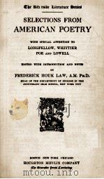 SELECTIONS FROM AMERICAN POETRY（1915 PDF版）