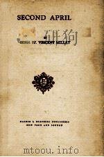 SECOND APRIL 1921 PDF电子版封面