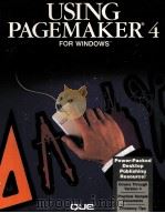 USING PAGEMAKER 4 FOR WINDOWS PDF电子版封面
