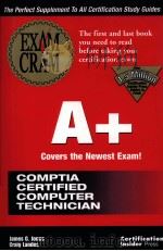 EXAM CRAM A+     PDF电子版封面  1576102513  JAMES G.JONES 