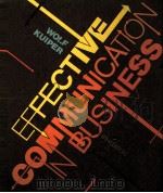 EFFECTIVE COMMUNICATION IN BUSINESS 8TH EDITION PDF电子版封面