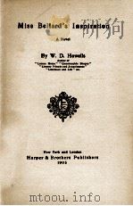 MISS BELLARD'S INSPIRATION（1905 PDF版）