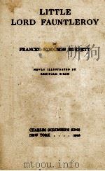 LITTLE LORD FAUNTLEROY 1946 PDF电子版封面 FRANCES HODGSON BURNETT