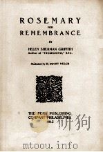 ROSEMARY FOR REMEMBRANCE（1912 PDF版）