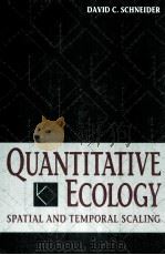 QUANTITATIVE ECOLOGY PDF电子版封面 0126278601 DAVID C.SCHNEIDER