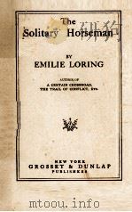 THE SOLITARY HORSEMAN（1927 PDF版）