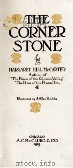 THE CORNER STONE（1919 PDF版）