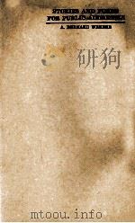 STORIES AND POEMS FOR PUBLIC ADDRESSES 1922 PDF电子版封面 A. BERNARD WEBBER
