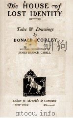 THE HOUSE OF LOST IDENTITY（1927 PDF版）