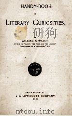 HAND-BOOK OF LITERARY CURIOSITIES（1925 PDF版）