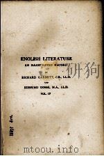 ENGLISH LITERATURE AN ILLUSTRATED RECORD IN FOUR VOLUMES VOLUME IV FROM THE AGE OF JOHNSON TO THE AG（1931 PDF版）